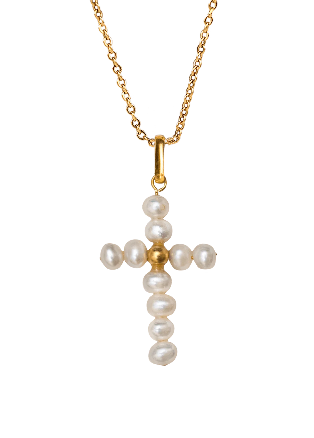 Collar PEARLY CROSS.