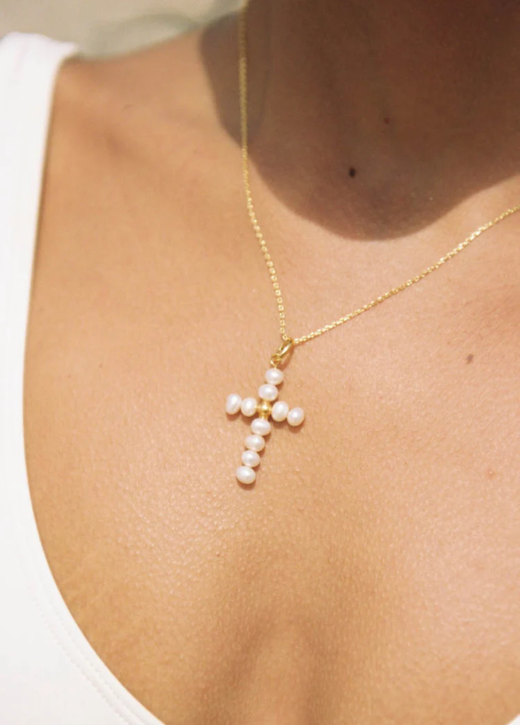 Colgante PEARLY CROSS.