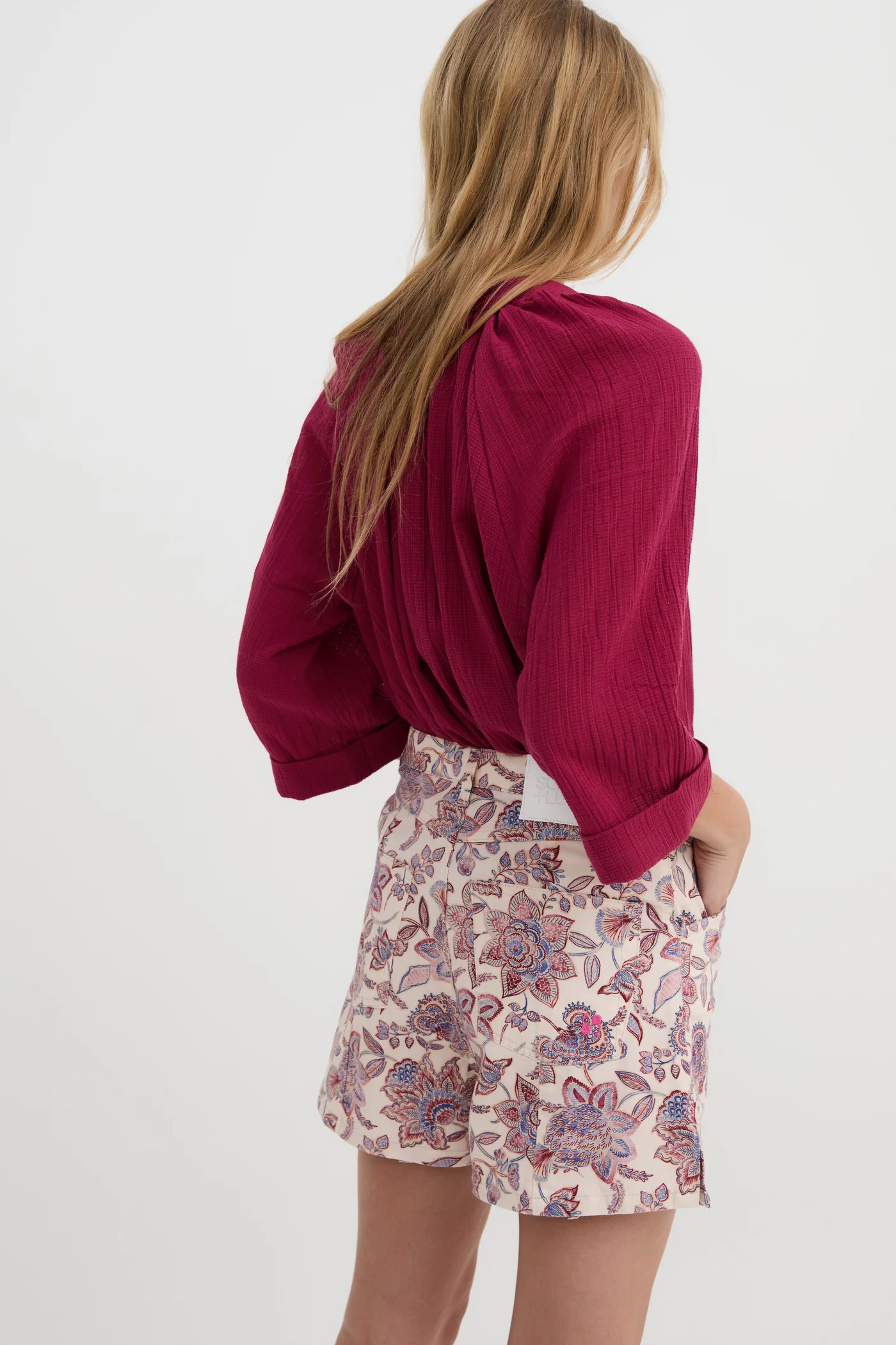 Blusa MOLLI cereza.