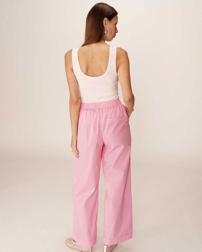 Pantalón PARMENTIER rosa.