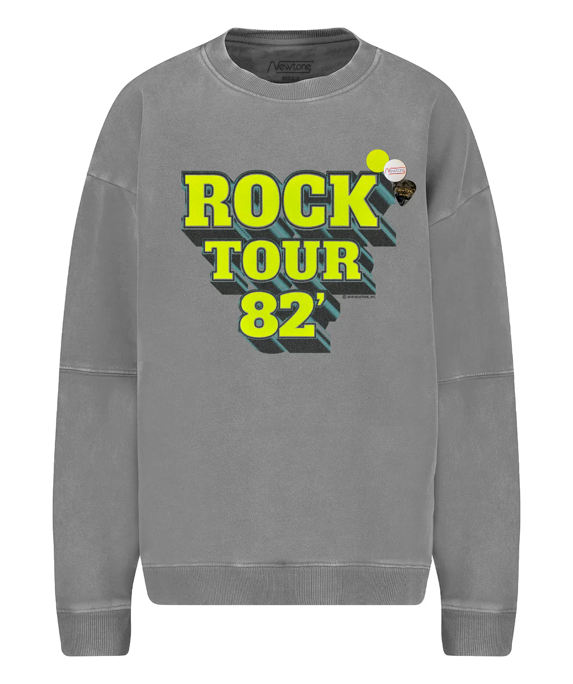 Sudadera ROLLER TOUR gris.