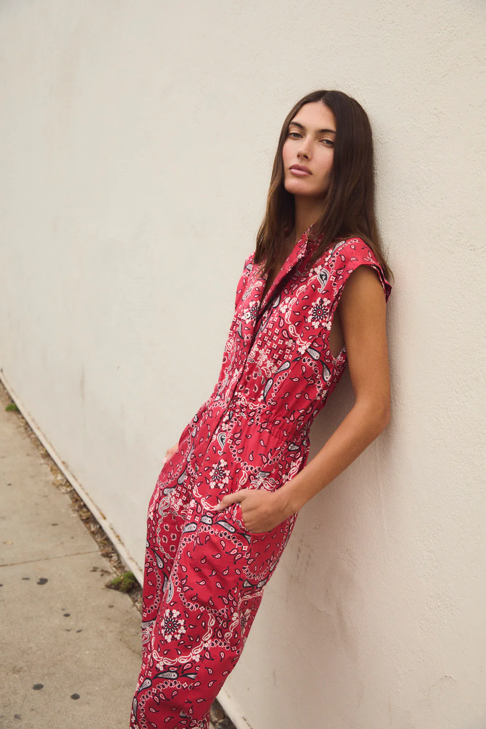 Mono ISABEL bandana rojo.