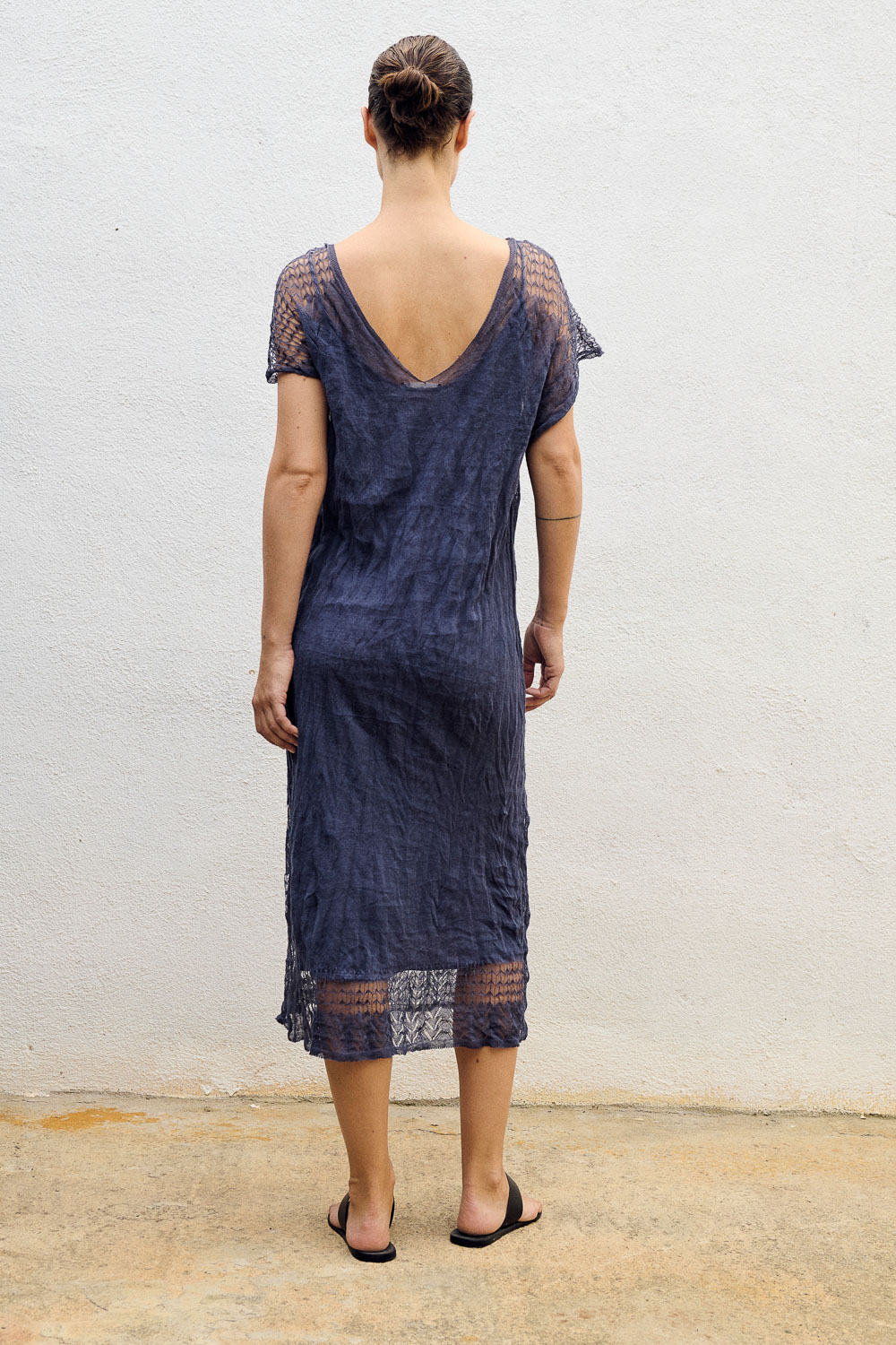Vestido recto punto.