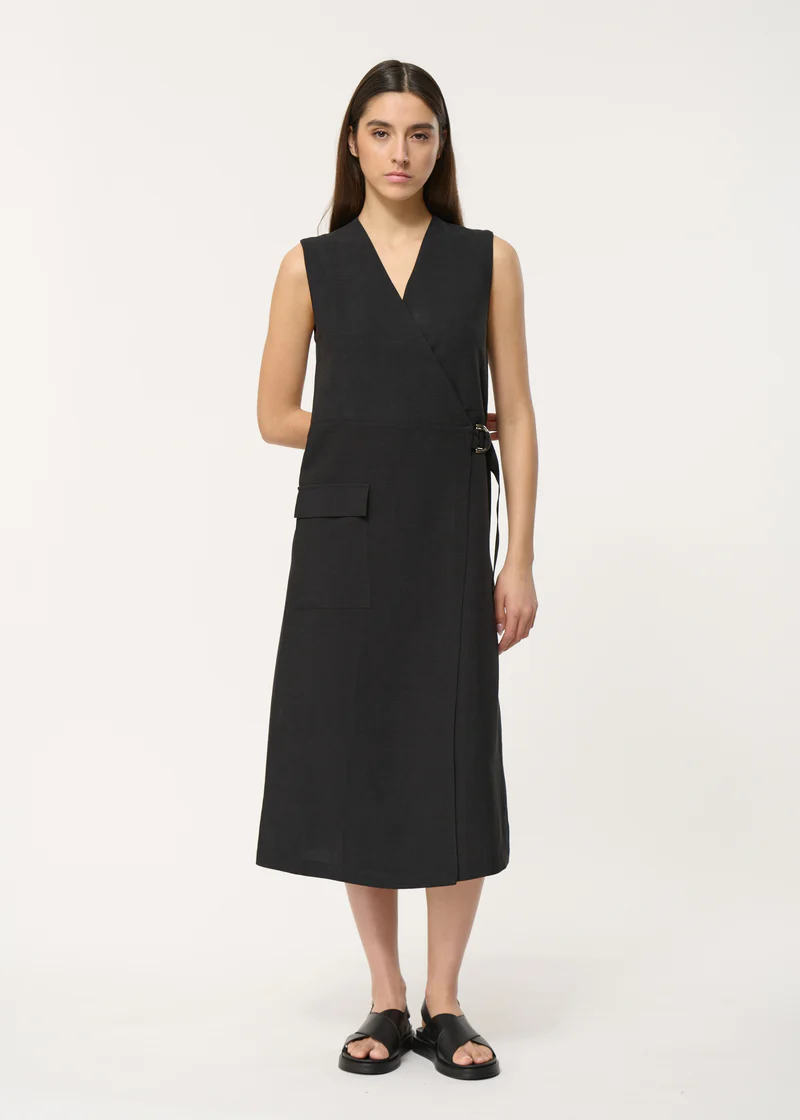 Vestido chaleco lino.