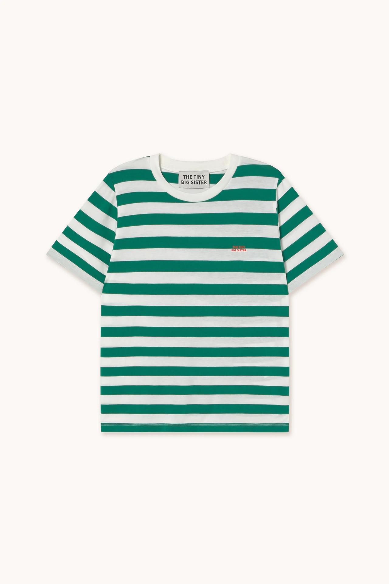 Camiseta rayas verde.