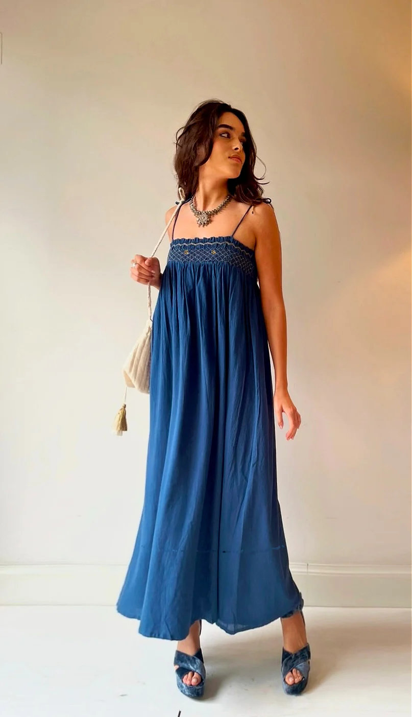 Vestido SCARLETT azul.