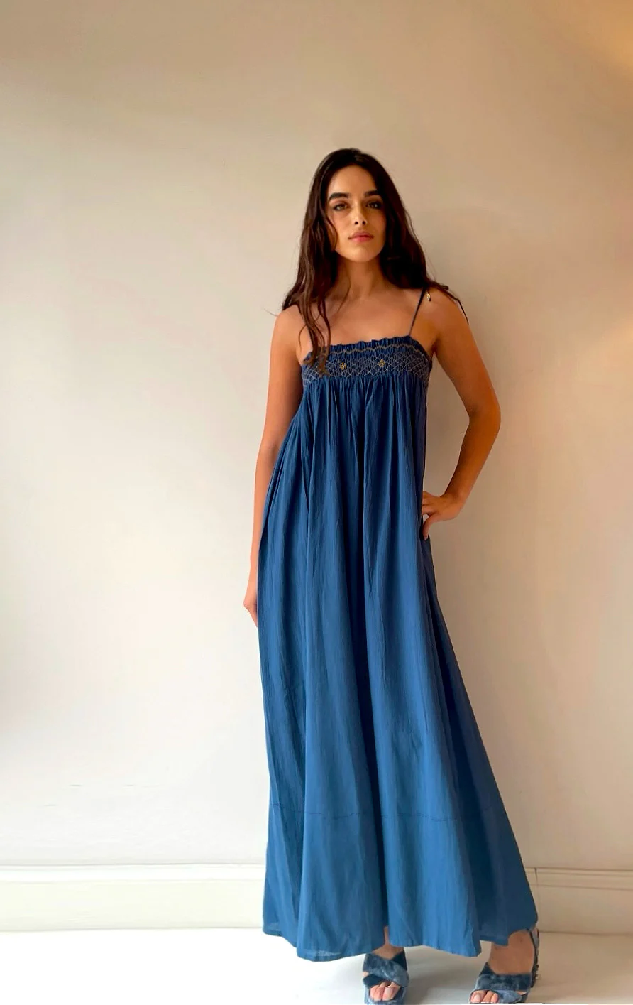 Vestido SCARLETT azul.