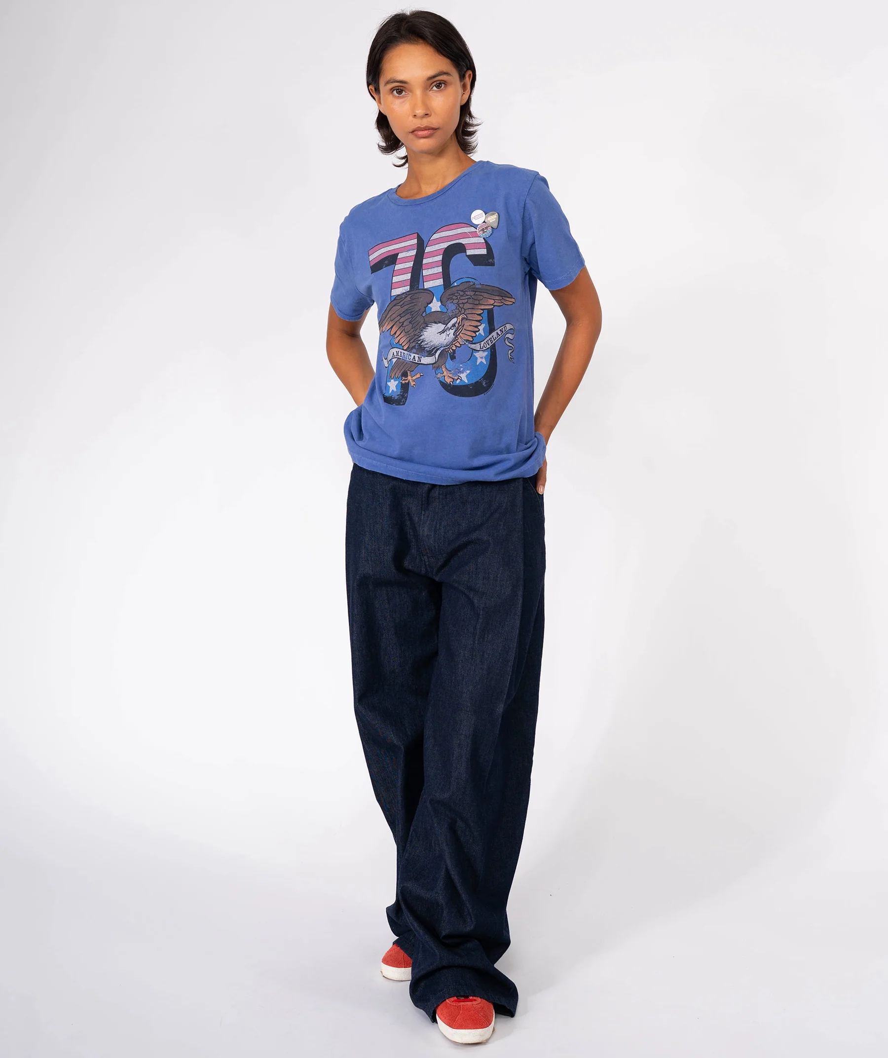 Camiseta 76 azul Newtone.