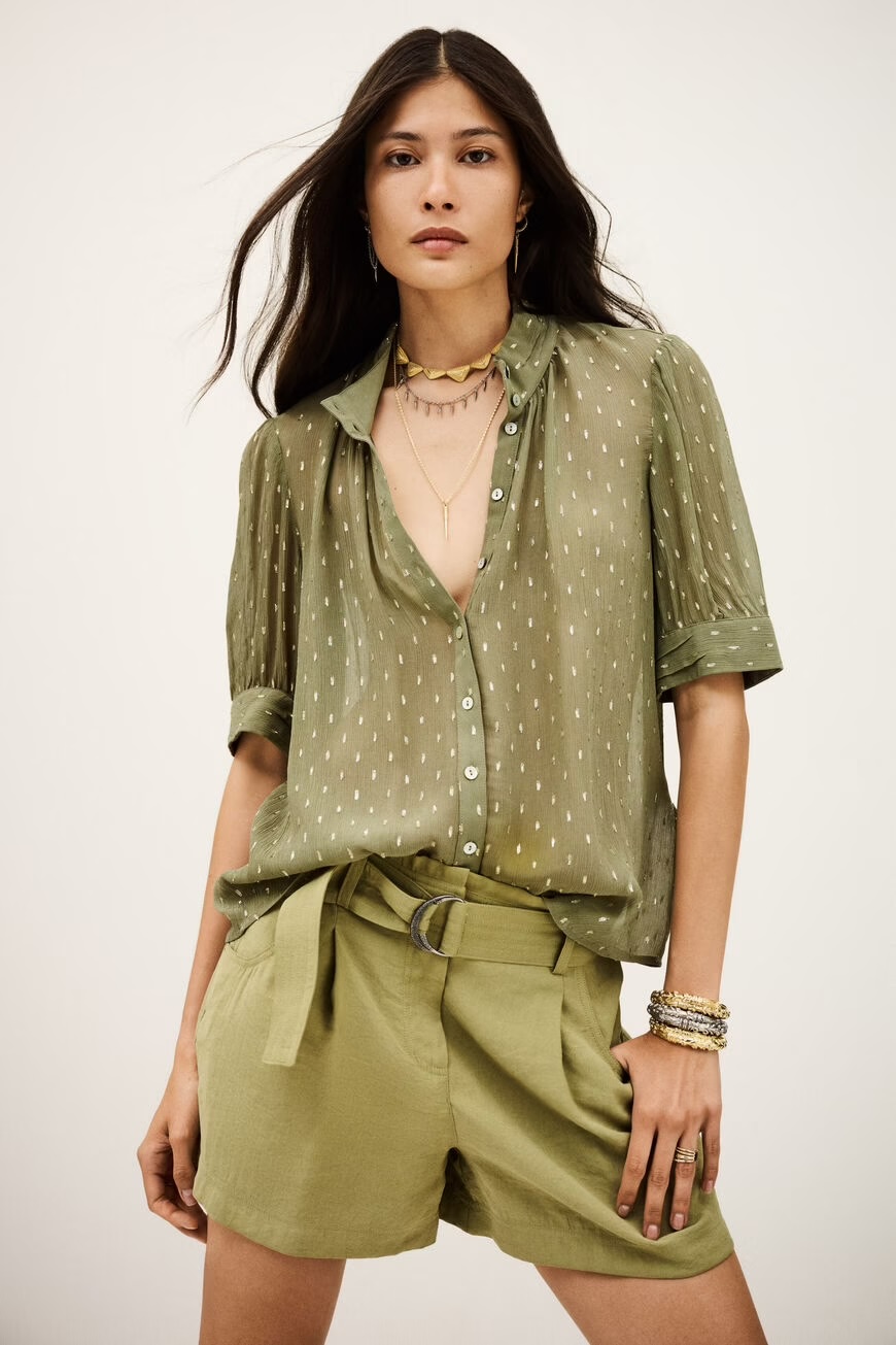 Blusa MIMI verde BA&SH.