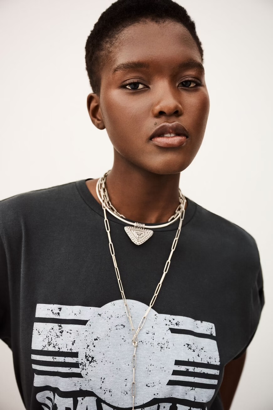 Camiseta REES antracita BA&SH.