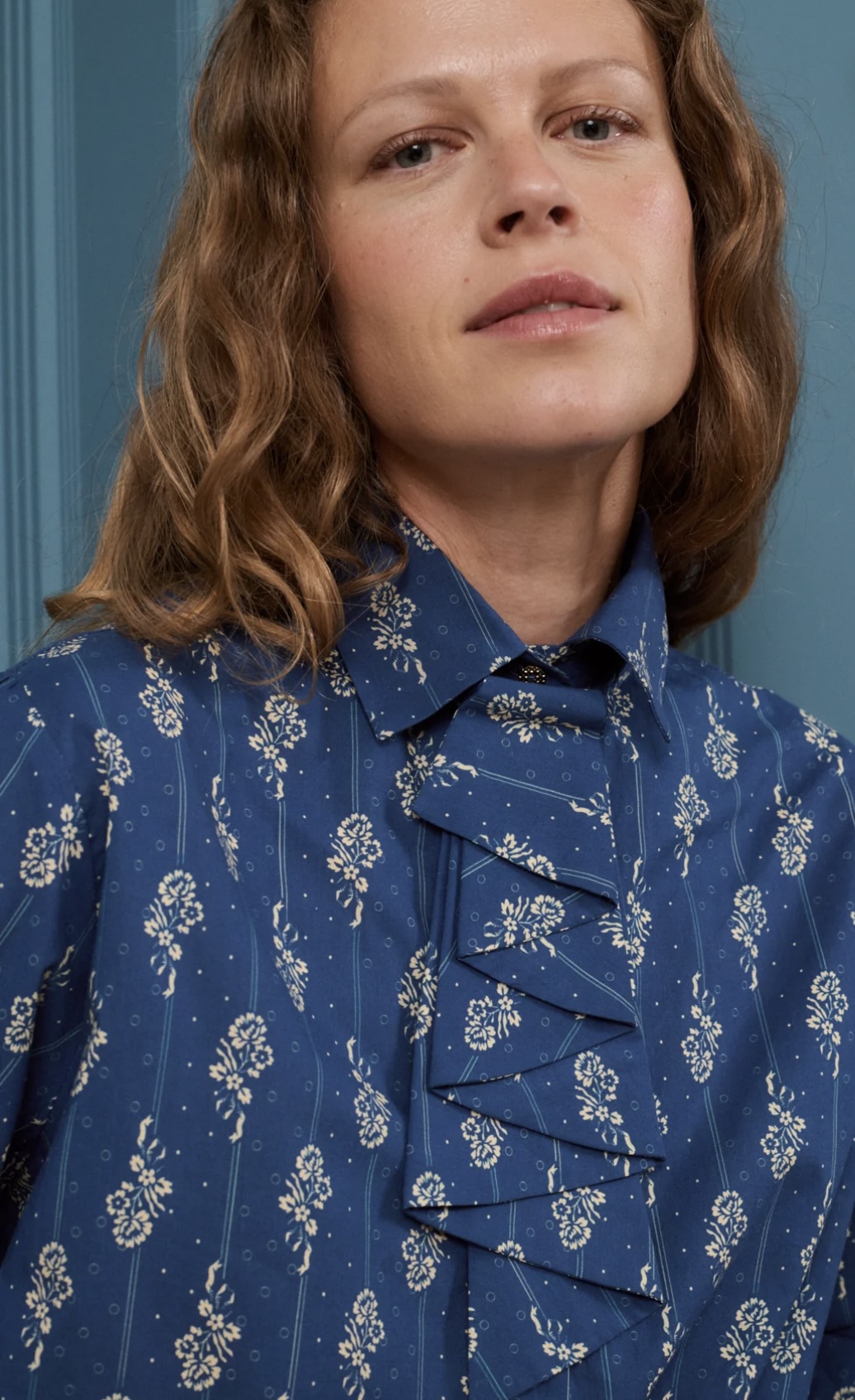 Camisa PARSON azul Josephine.