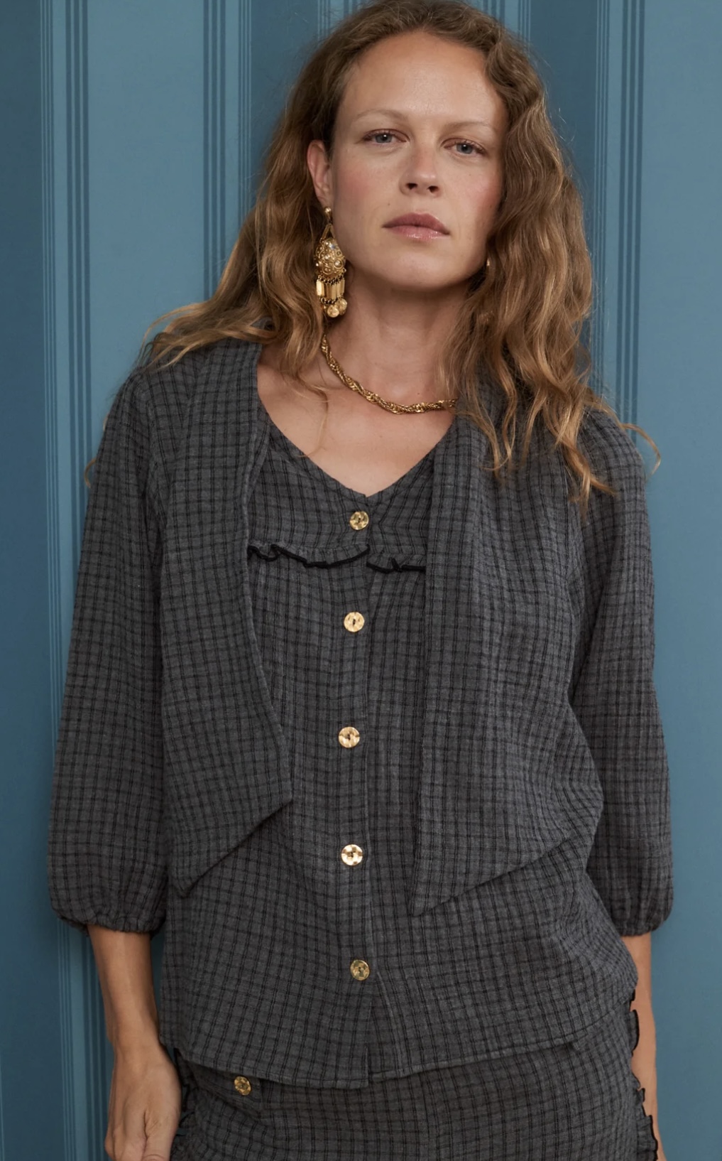 Blusa STENMARK gris Josphine.