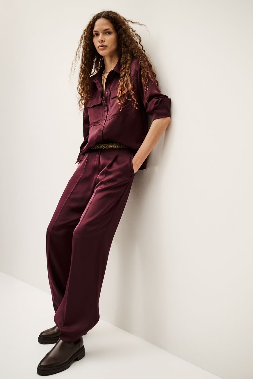 Pantalón CHARLY burgundy BA&SH.