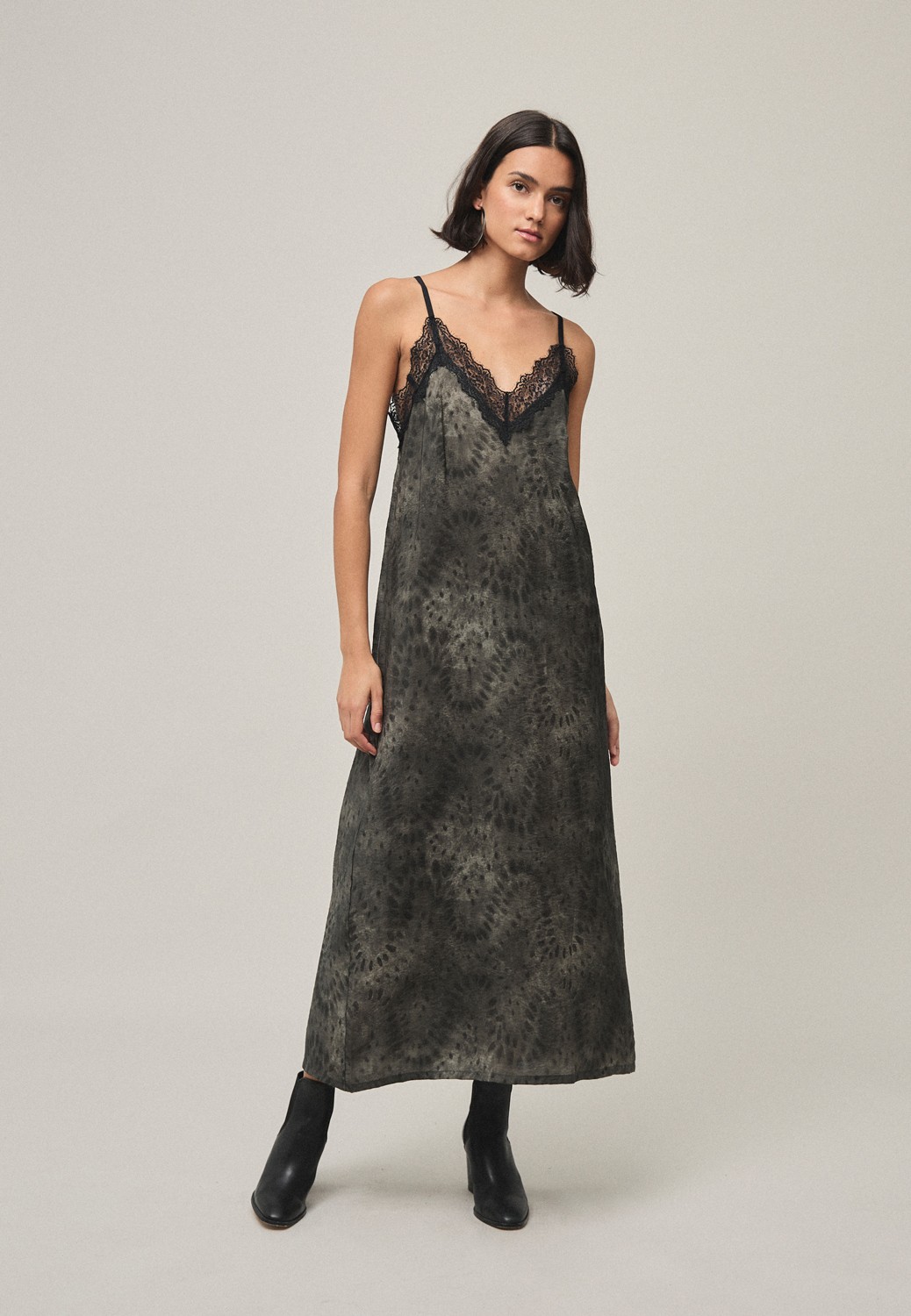 Vestido NATA print verde Mi&Co.