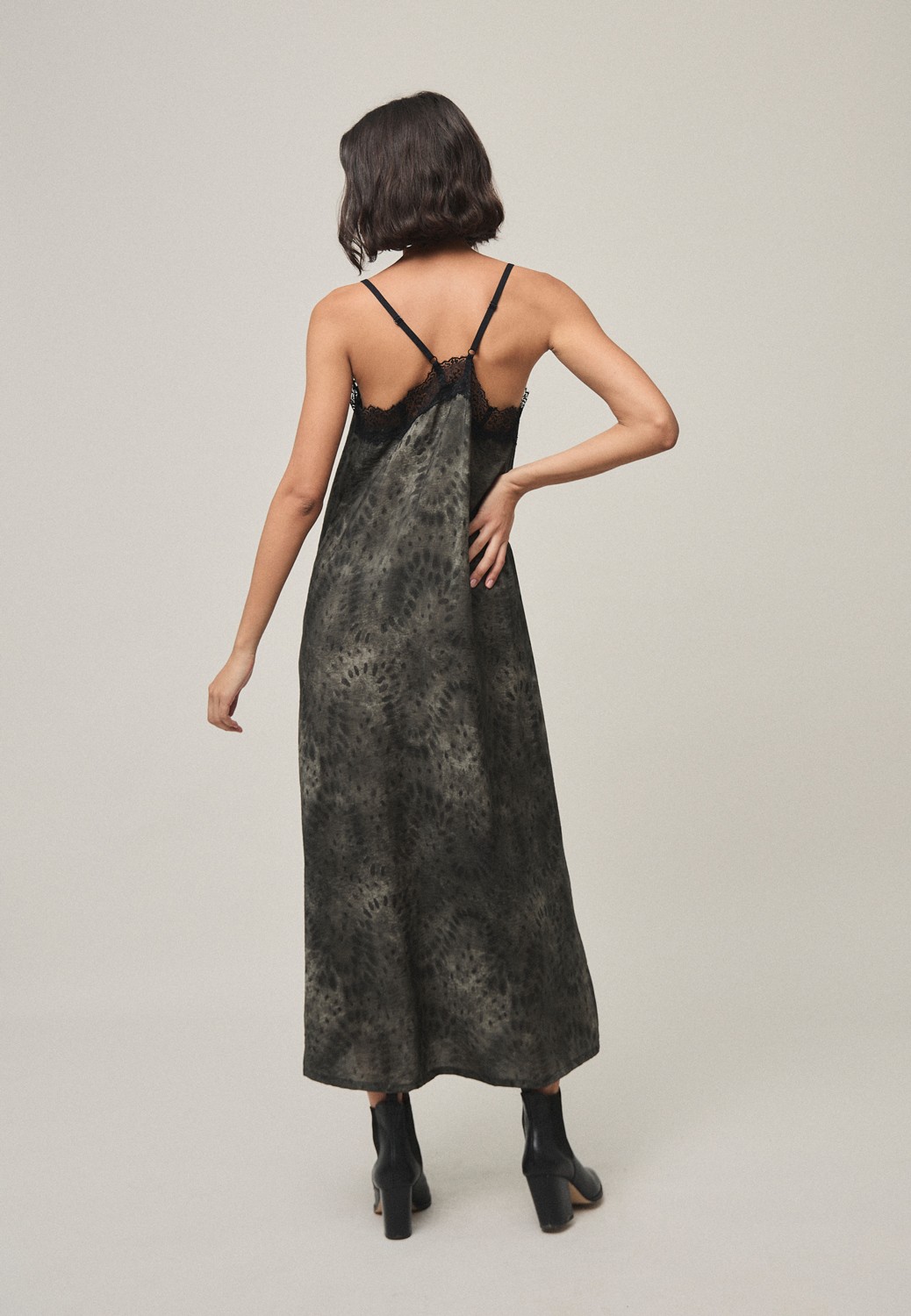 Vestido NATA print verde Mi&Co.