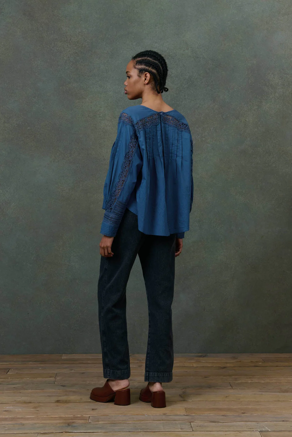 Blusa JEANNINE azul Louise Misha.