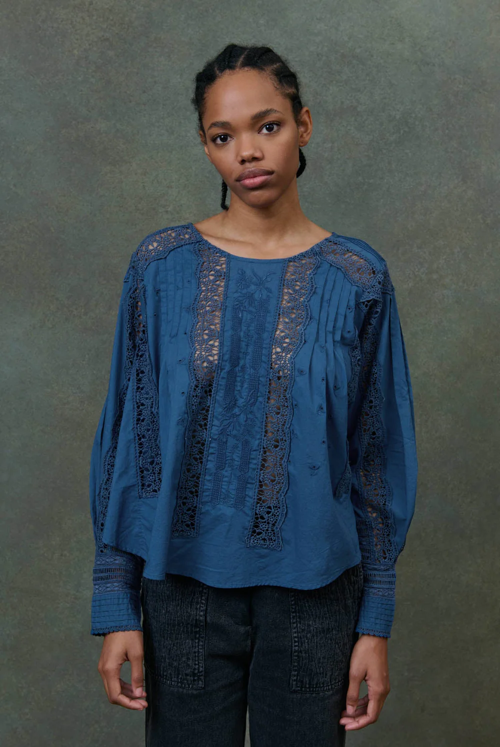 Blusa JEANNINE azul Louise Misha.
