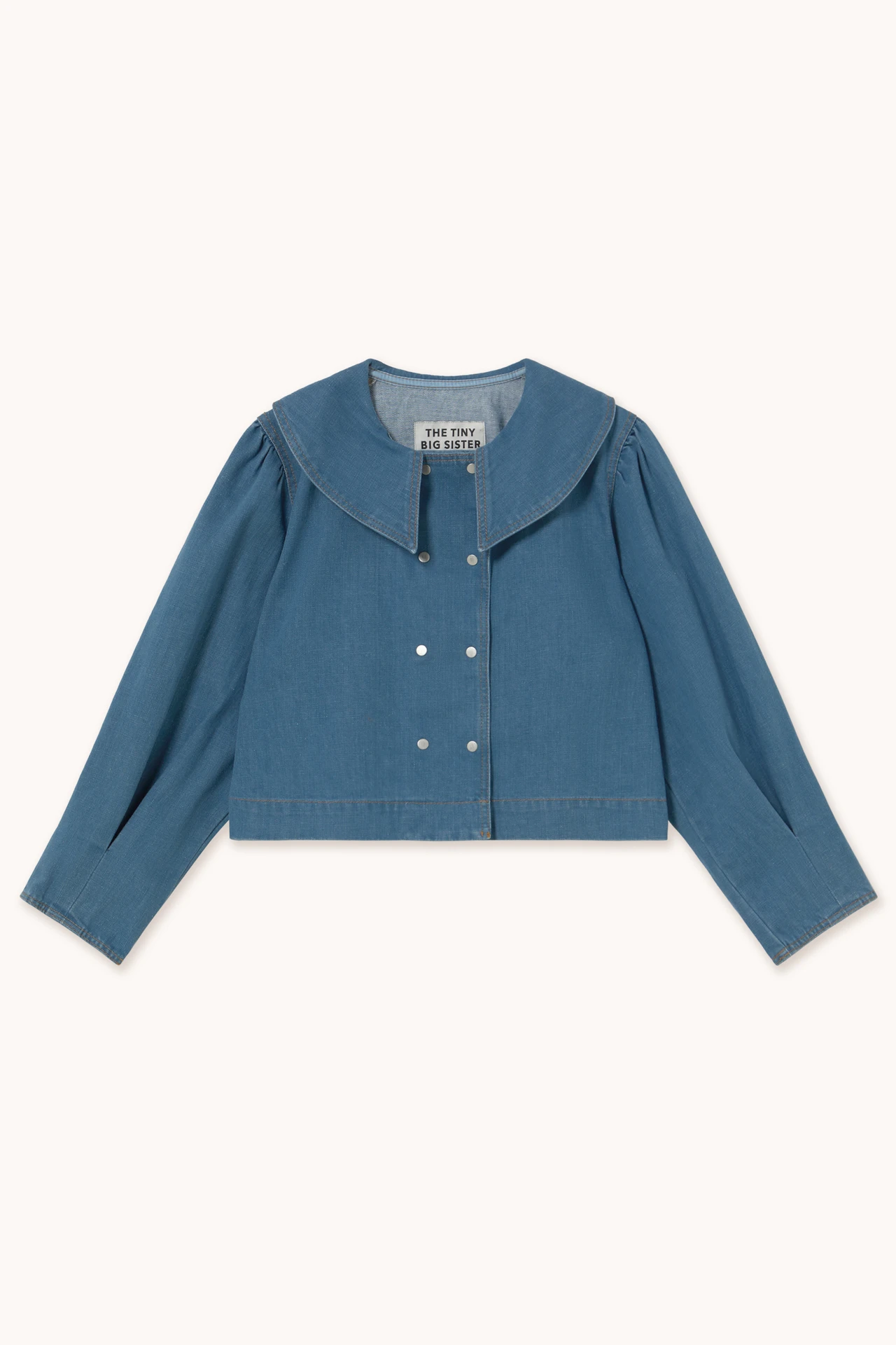 Camisa vaquera con botones Tiny Big Sister.