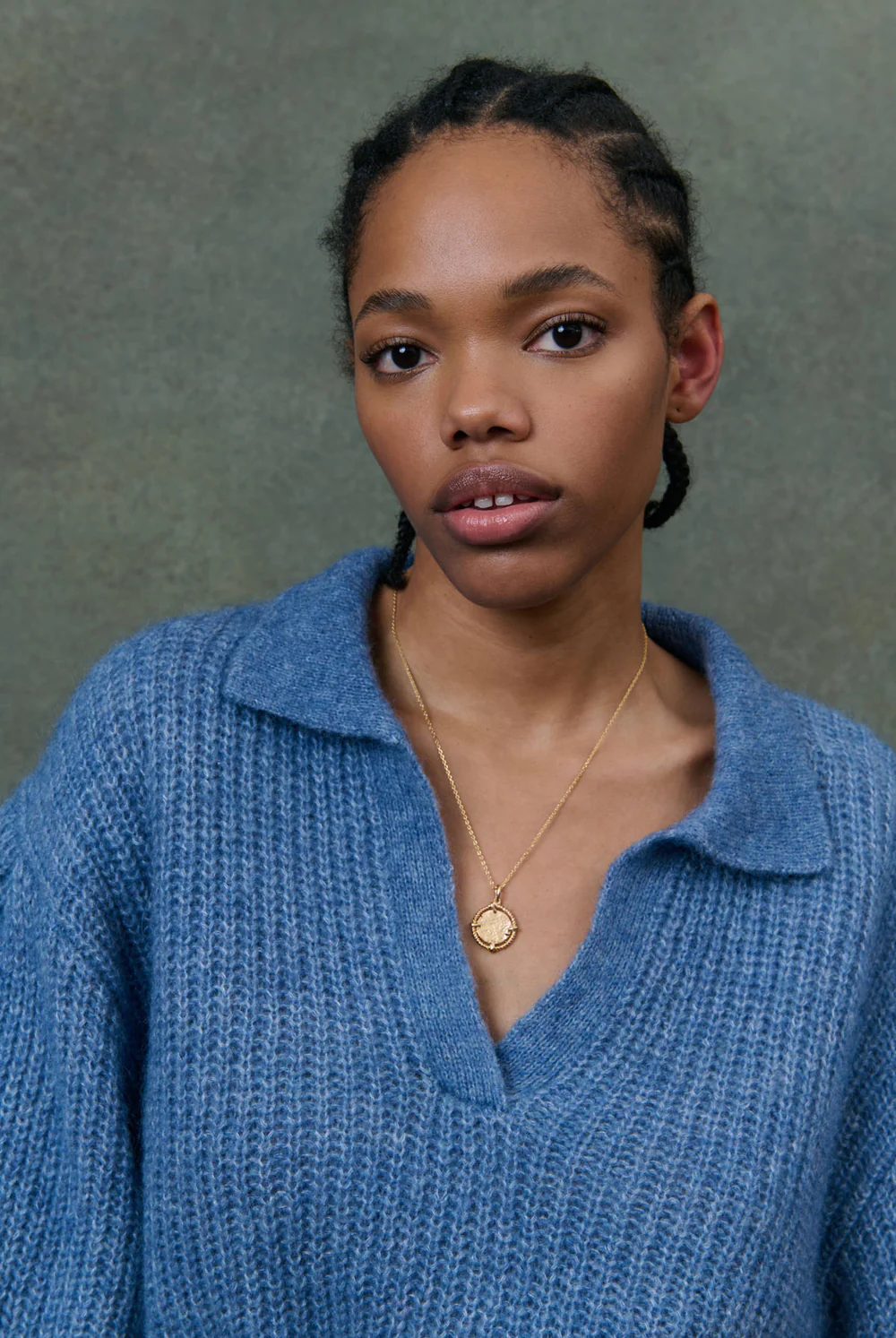 Polo ILKA azul Louise Misha.