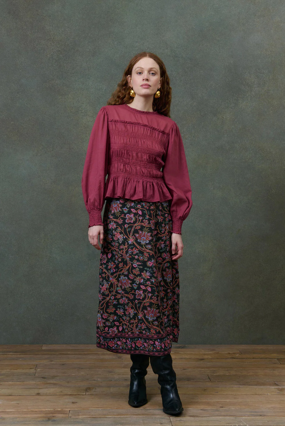 Falda ISA estampada flores Louise Misha.