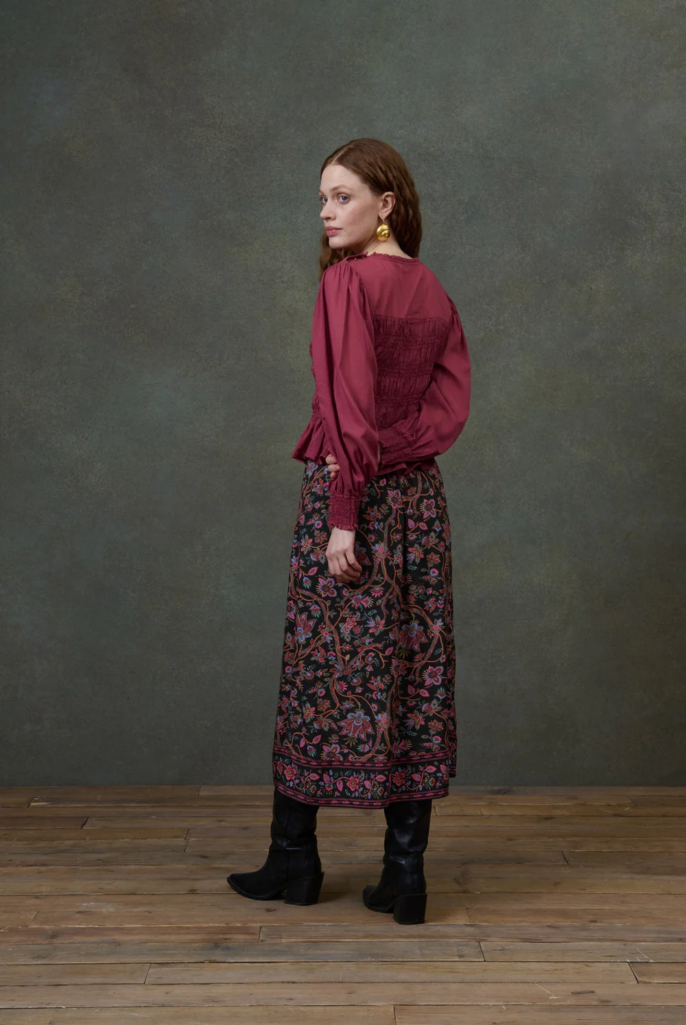 Falda ISA estampada flores Louise Misha.