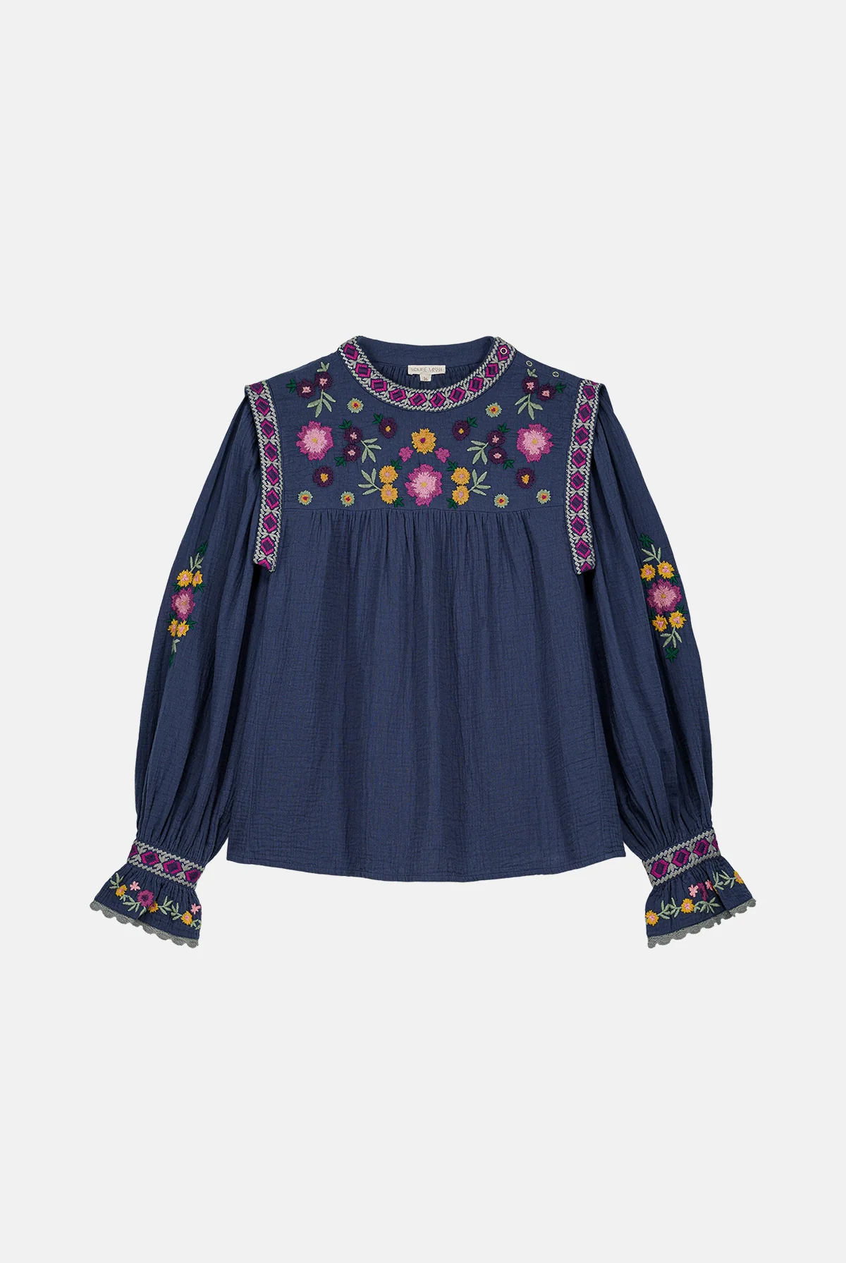 Blusa IZZA azul flores Louise Misha.