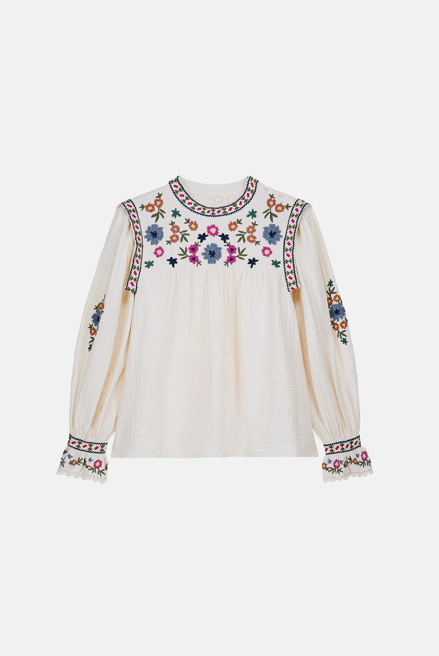 Blusa IZZA crema flores Louise Misha.