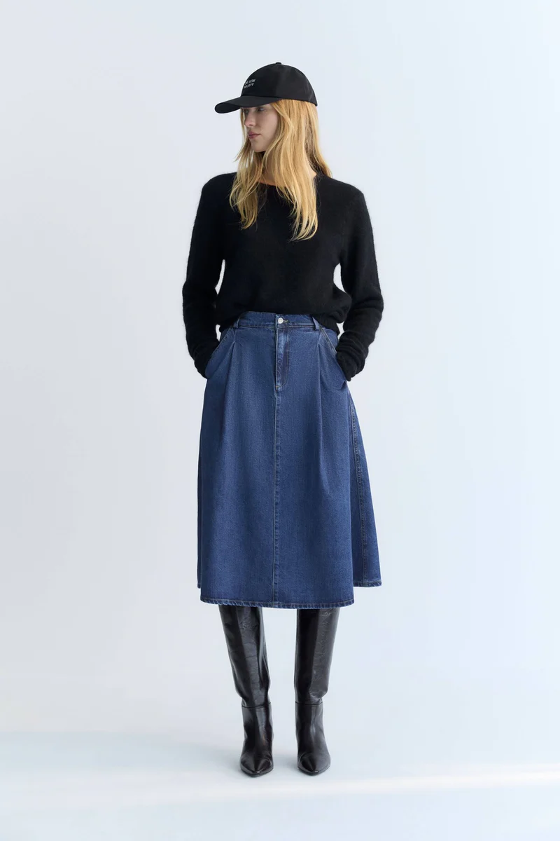 Falda vaquera TNS azul The New Society.