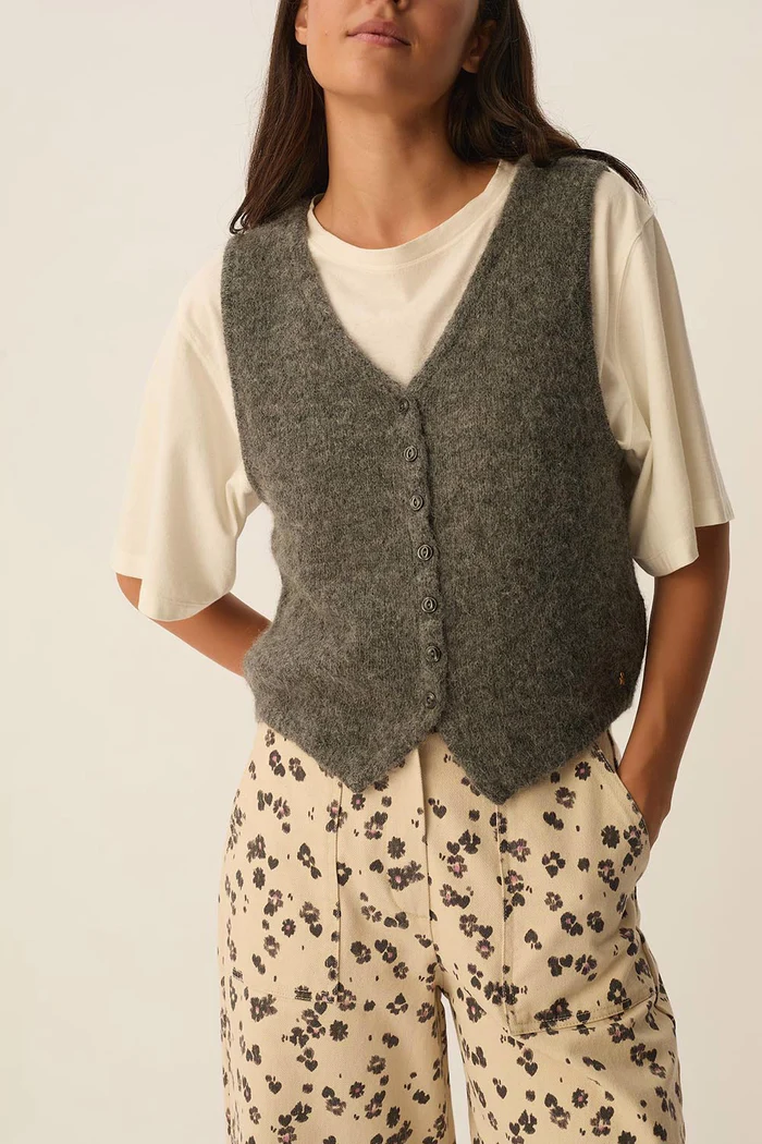 Chaleco ANGELO gris Des Petits Hauts.