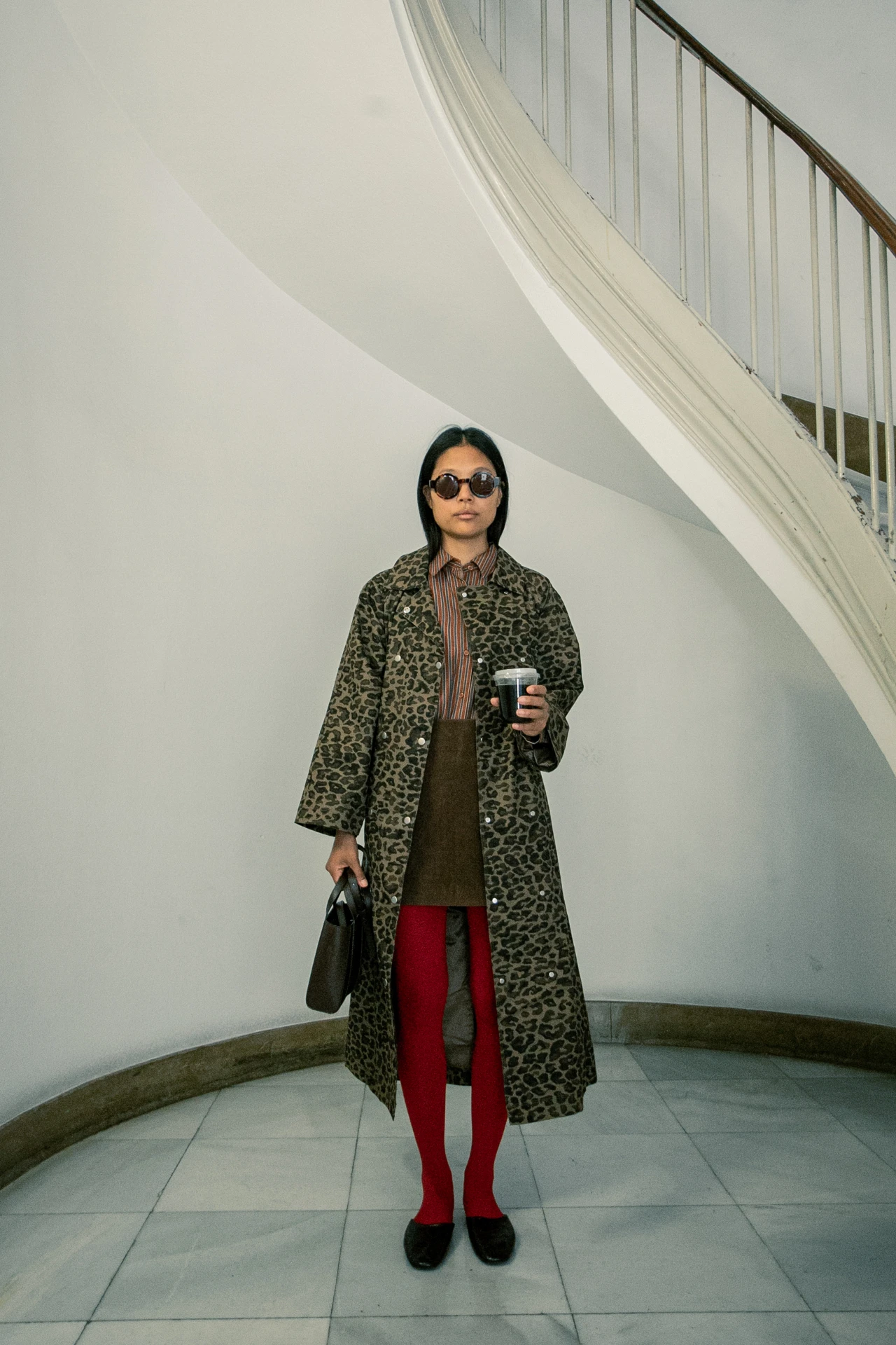 Gabardina animal print Tiny Big Sister.
