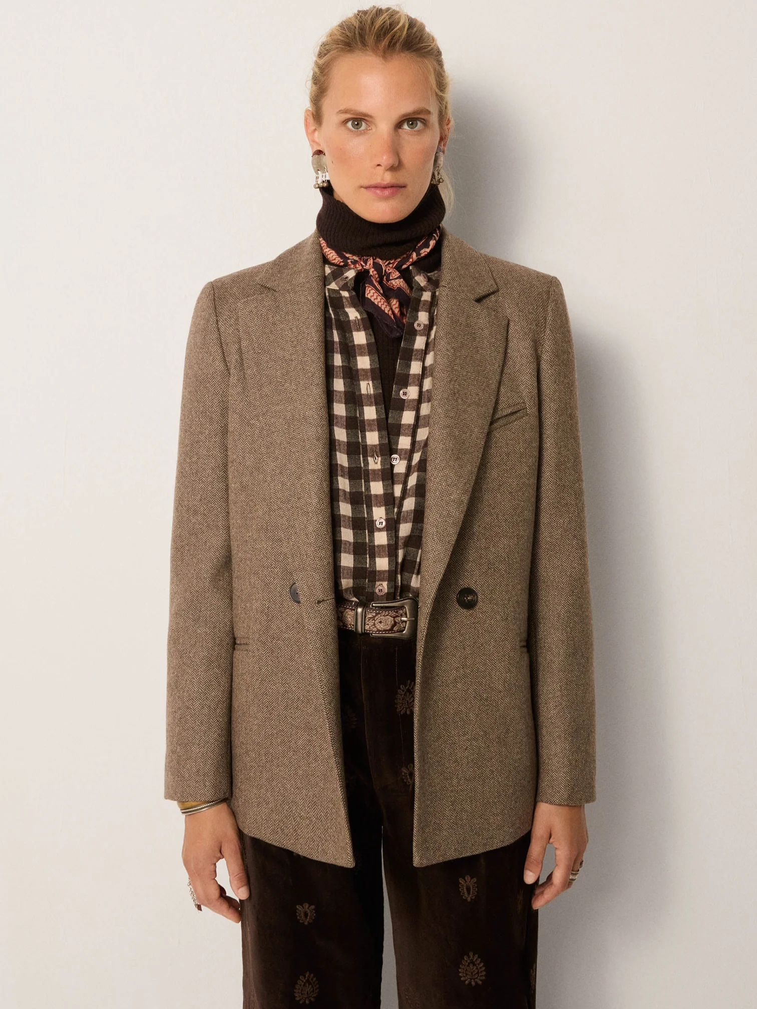 Blazer JACKIE tostada Maison Hotel.