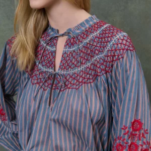 Blusa PAL azul rayas Louise Misha.