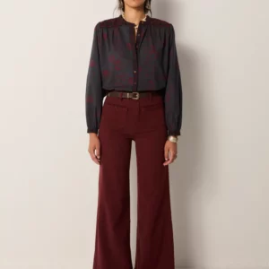Pantalón GIULIETTA granate Maison Hotel.