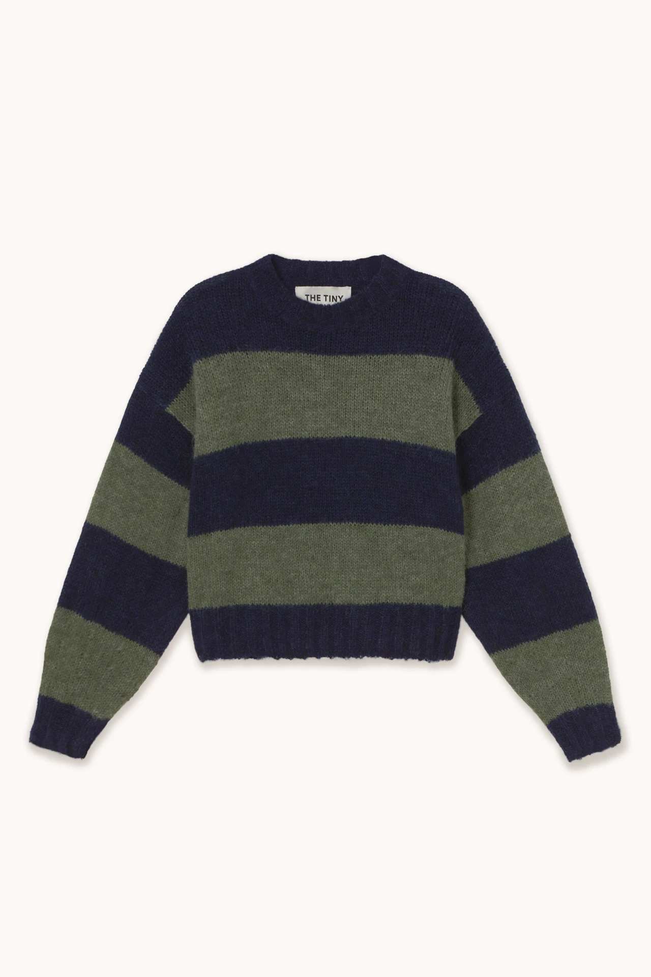 Jersey rayas marino y verde Tiny Big Sister.