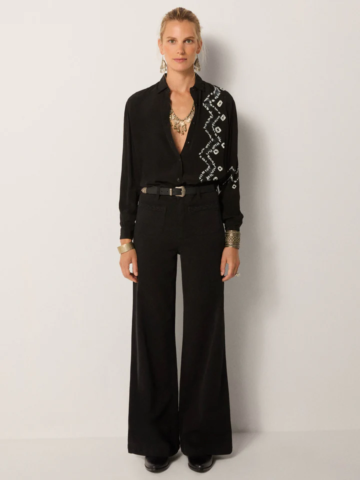 Pantalón GIULIETTA negro Maison Hotel.