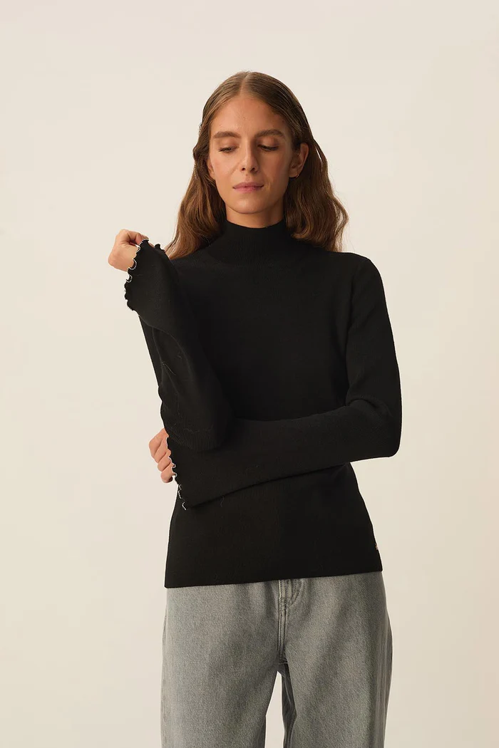 Jersey AZELLE negro Des Petits Hauts.