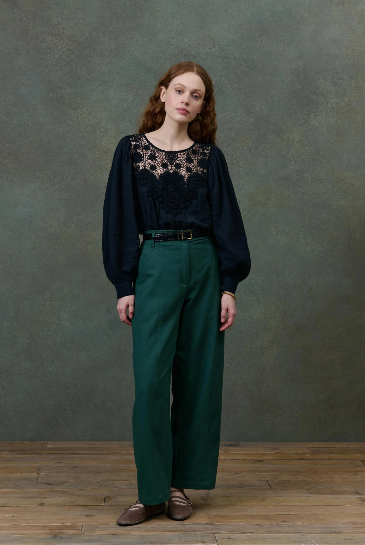 Blusa RIYA negra Louise Misha.