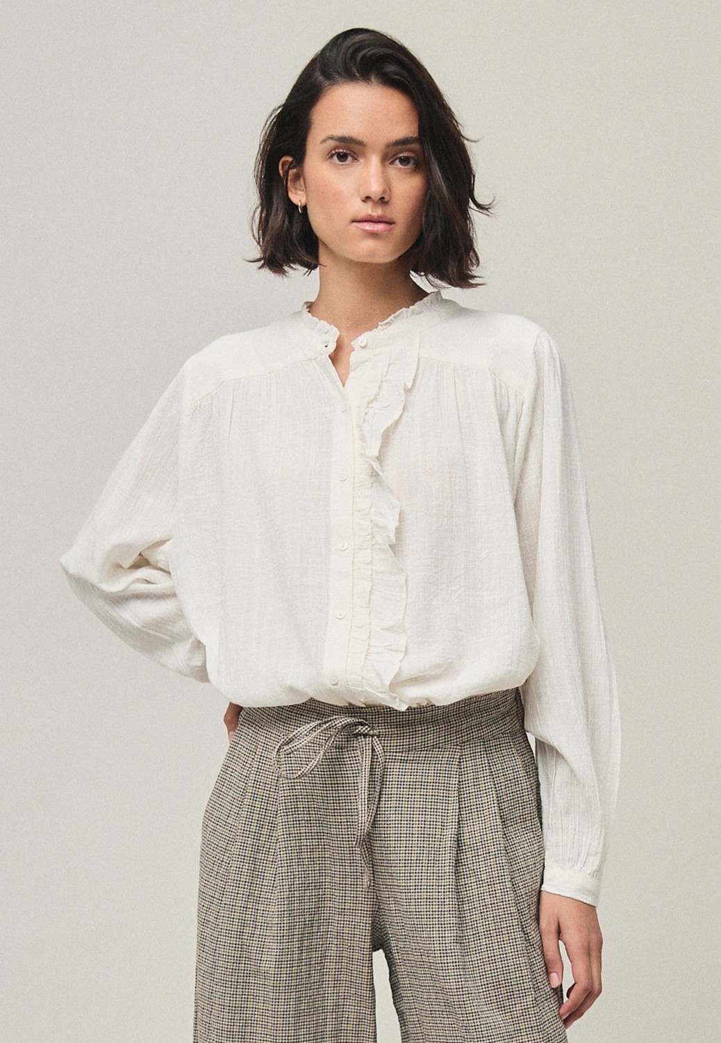 Blusa VOLANTES crudo Mi&Co.