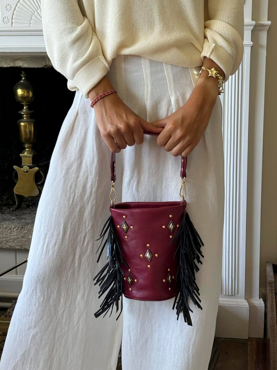 Bolso CANDY burdeos/negro Mercules.