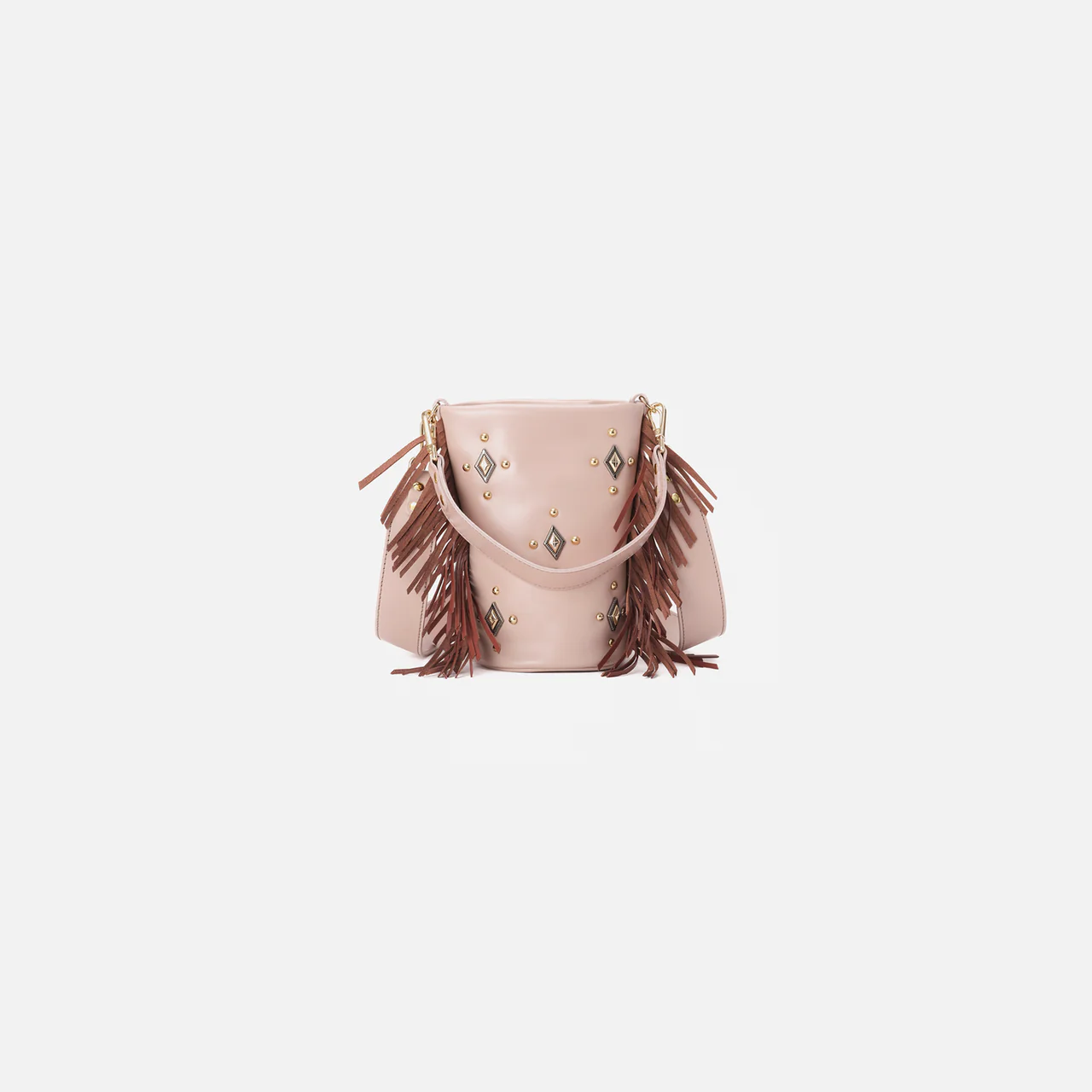 Bolso CANDY ROMBOS nude/teja.