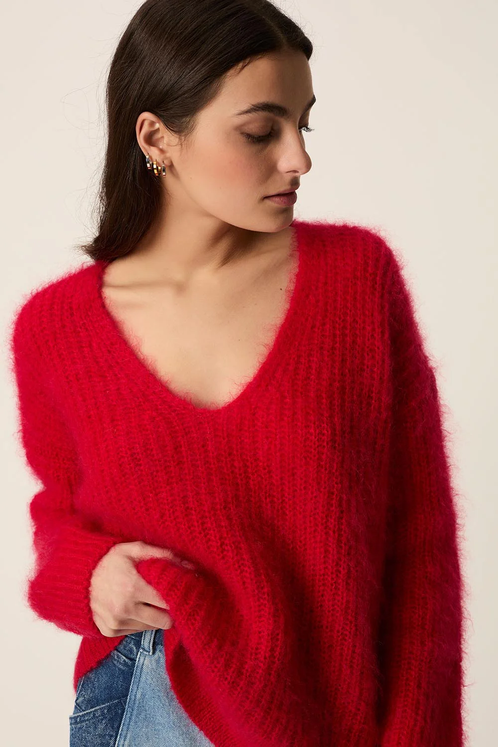Jersey CHARLINE rojo Des Petits Hauts.
