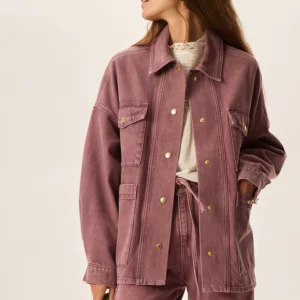 Chaqueta LAINA malva Des Petits Hauts.