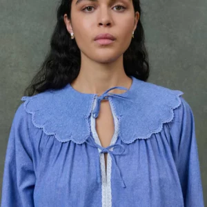 Camisa HYACIA azul Louise Misha.