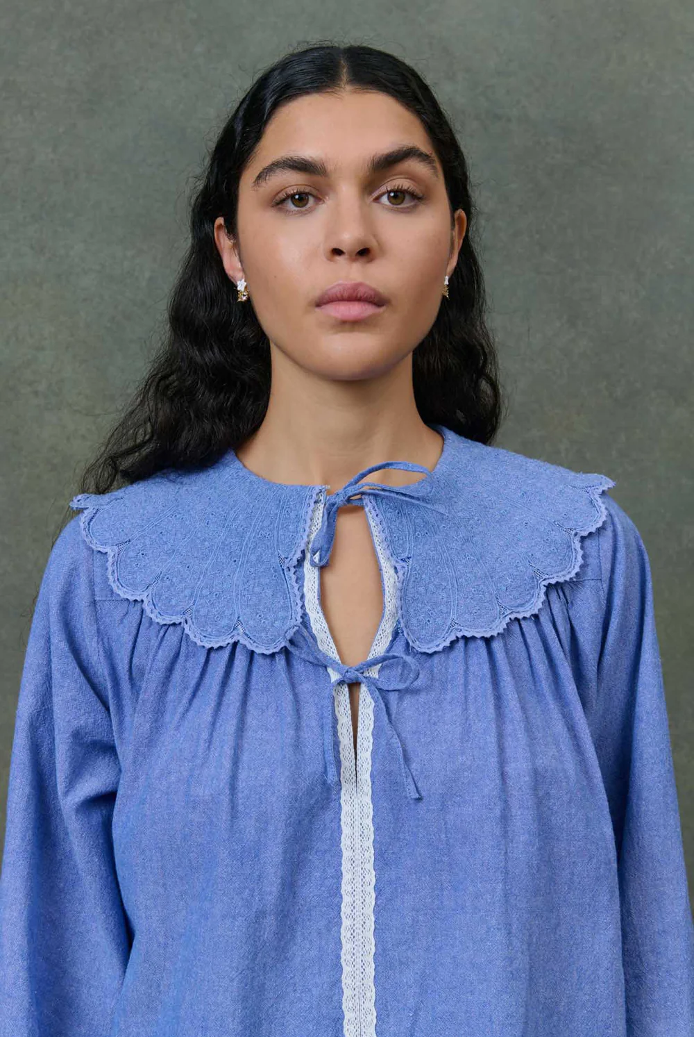 Camisa HYACIA azul Louise Misha.