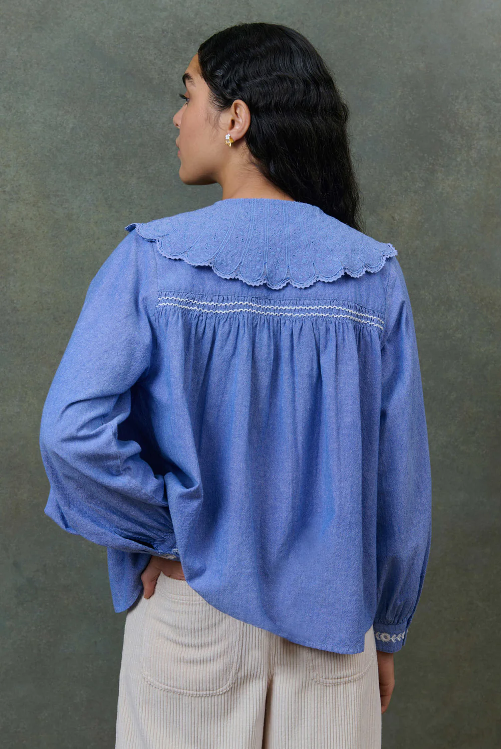 Camisa HYACIA azul Louise Misha.