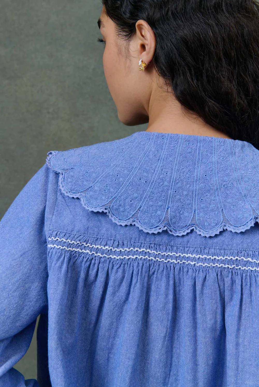 Camisa HYACIA azul Louise Misha.