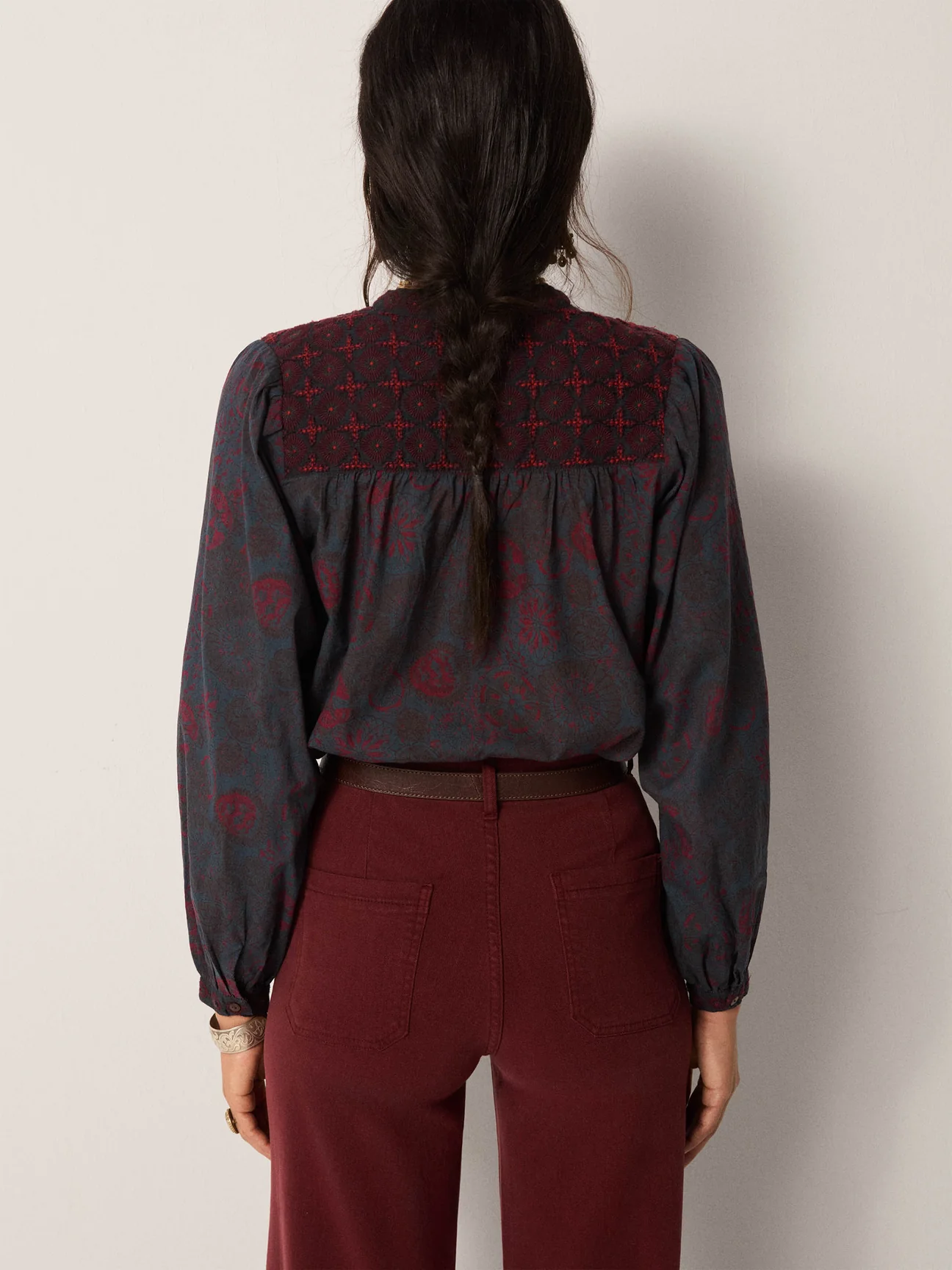 Blusa CHARLOTTE azul Maison Hotel.