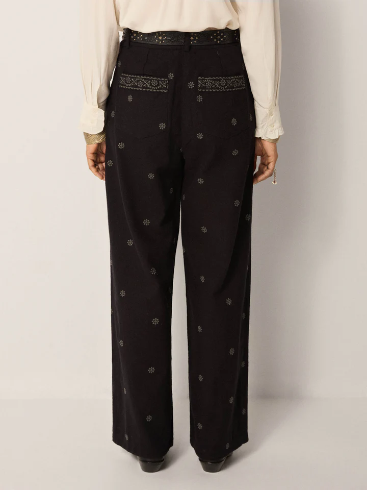 Pantalón DIEGO negro Maison Hotel.