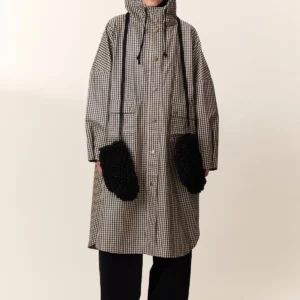 Poncho VANNAH CHECK crudo.