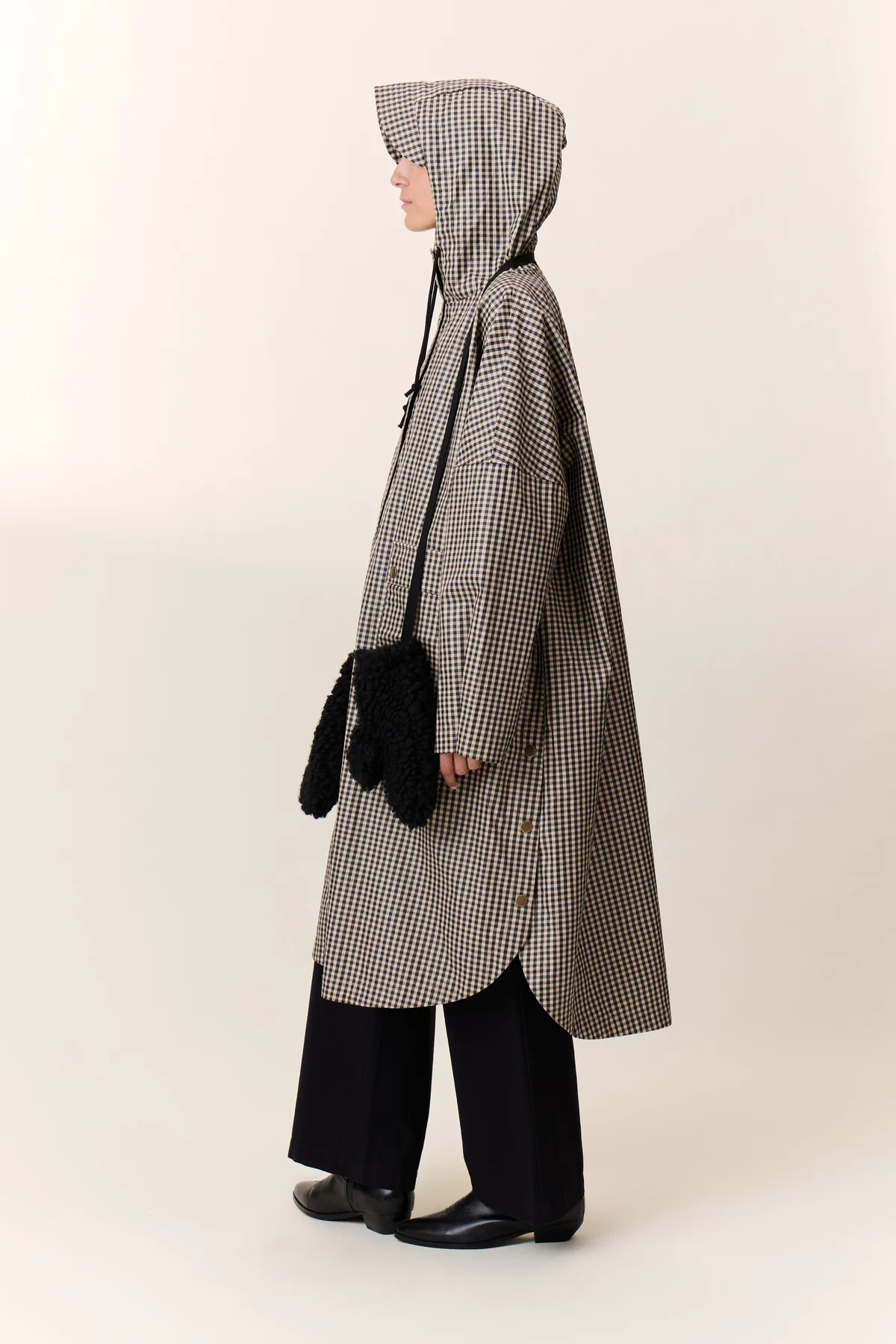 Poncho VANNAH CHECK crudo.